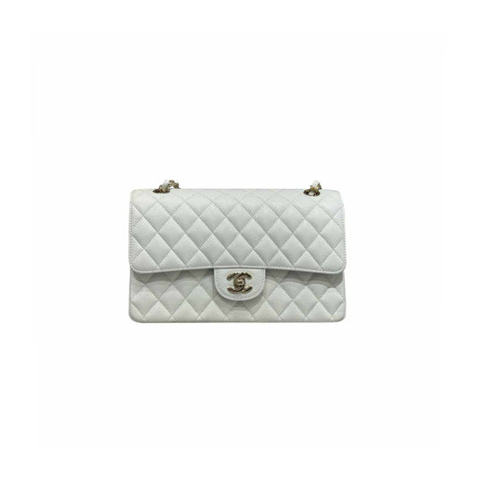 Ch*el medium classic flap light gold buckle (25.5*15.5*6.5cm)