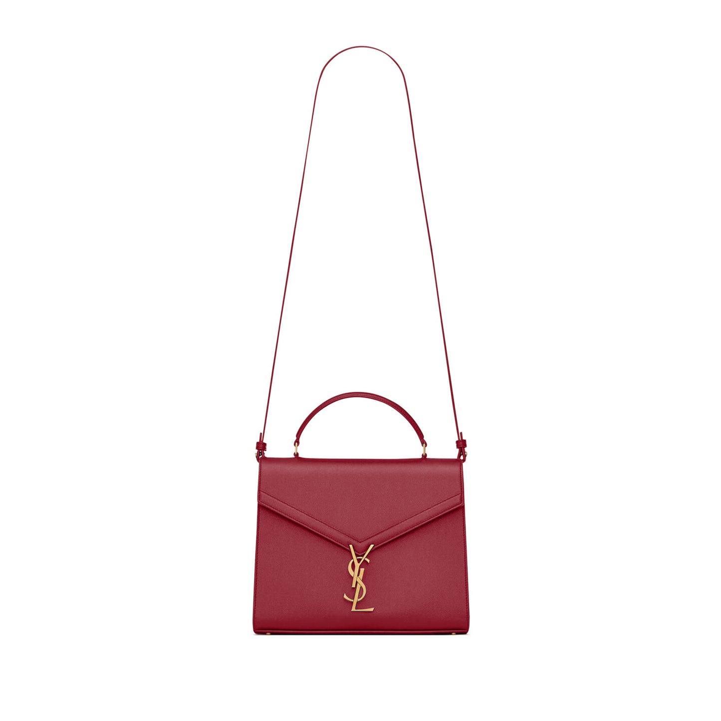 Y*L cassandra medium top handle bag in grain de poudre embossed leather 578000114230 (24.5*20*11.5cm)