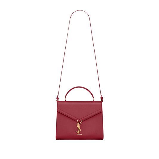 Y*L cassandra medium top handle bag in grain de poudre embossed leather 578000114230 (24.5*20*11.5cm)