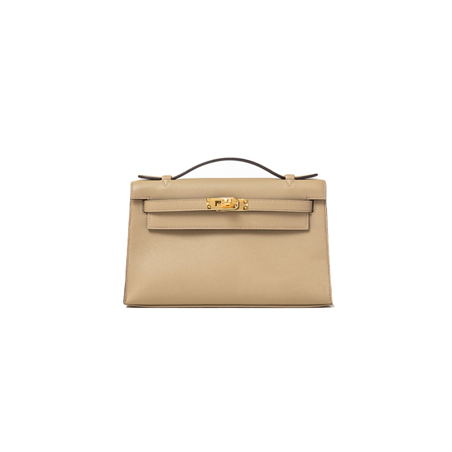 H**mes master kelly swift biscuit color gold buckle (22*14*7cm)