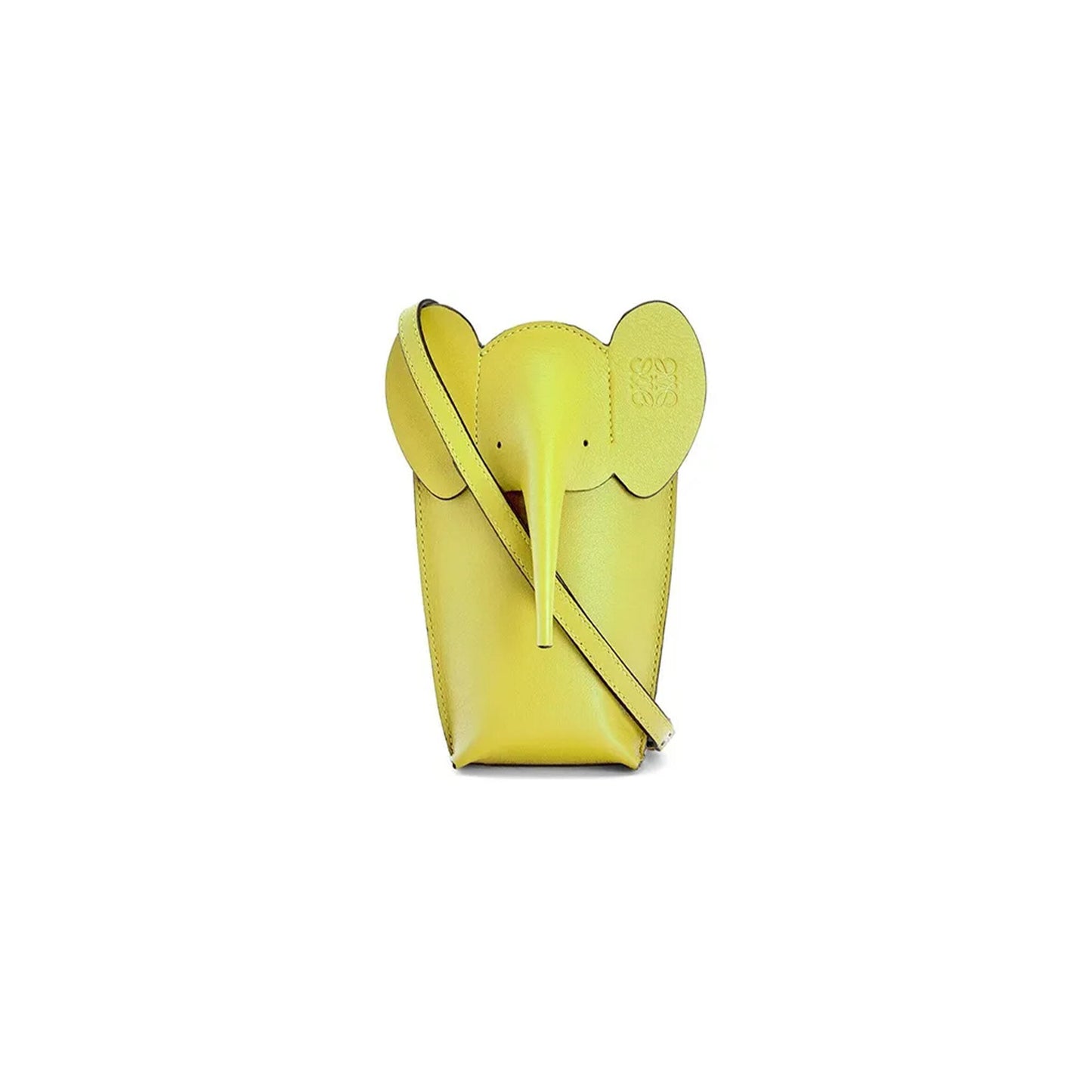 L0ew* elephant pocket in classic calfskin c623b02x10 (18*8*4cm)