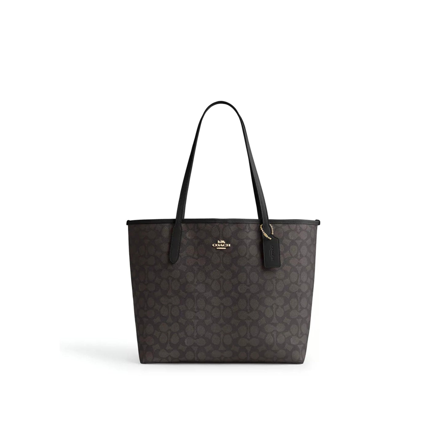 C0a*h city tote bag in signature canvas cv976 (34*29*11cm)
