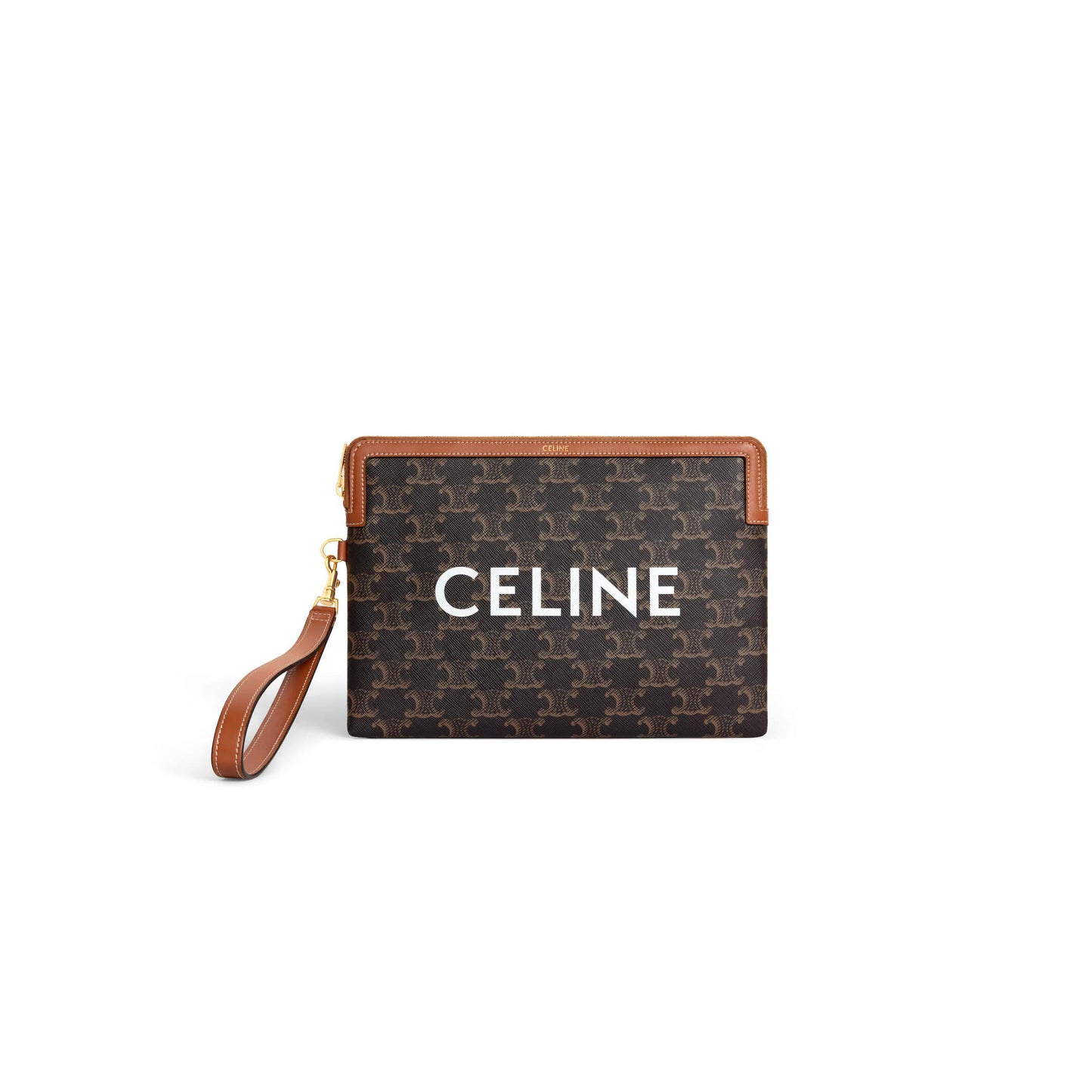 Ce1i*e small pouch with strap cuir triomphe 10j502fes.04lu (25*17.5*1cm)
