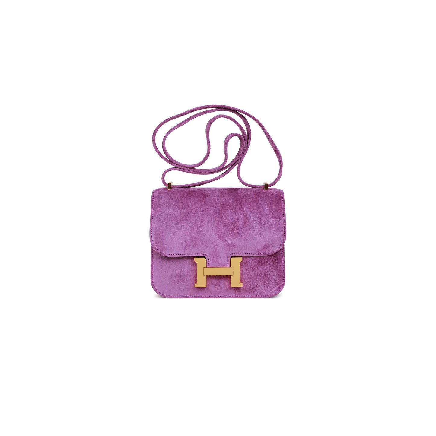 H**mes constance 18 violet doblis gold hardware 39793238179934 (18cm)