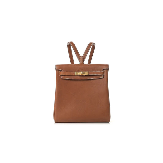 H**mes MASTER HANDBAGS KELLY ADO 37 BACKPACK GOLD KYADO2237TGGP (22*21*9cm)