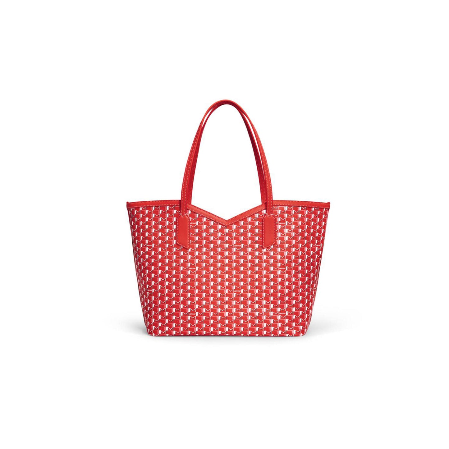M0ynt red white canvas monogram  tote bag winsert for ci3001-0320 (32*27.5*14cm)