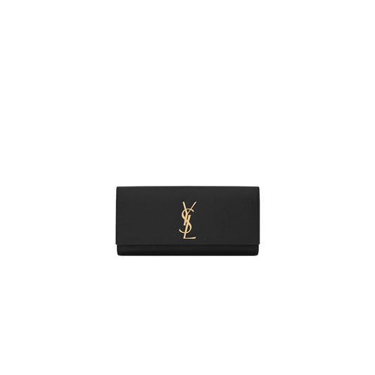 Y*L kate clutch in grain de poudre embossed leather 326079bow0j1000 (27*12.5*5cm)