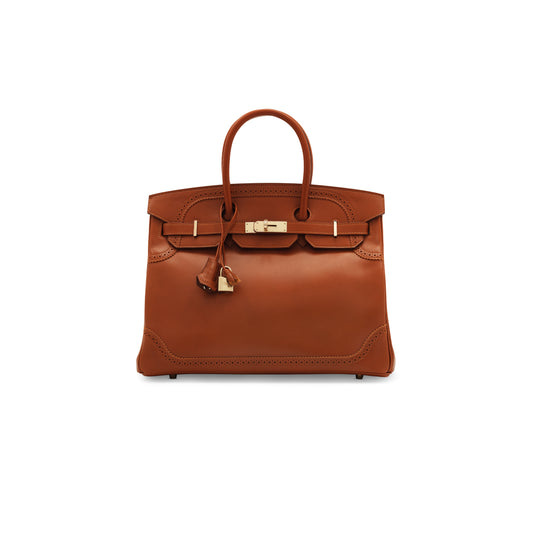 H**mes birkin 35 swift and togo lace series gold buckle h082650ck15 (35*28*18cm)