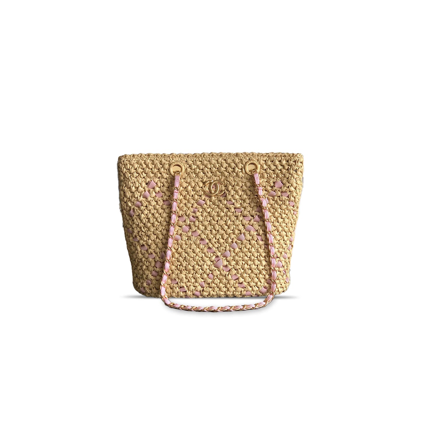 Ch**el woven tote bag (32*23*14cm)