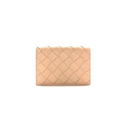 bo*te*ga Ve*ne*ta nappa intrecciato card holder almond (11*8cm)