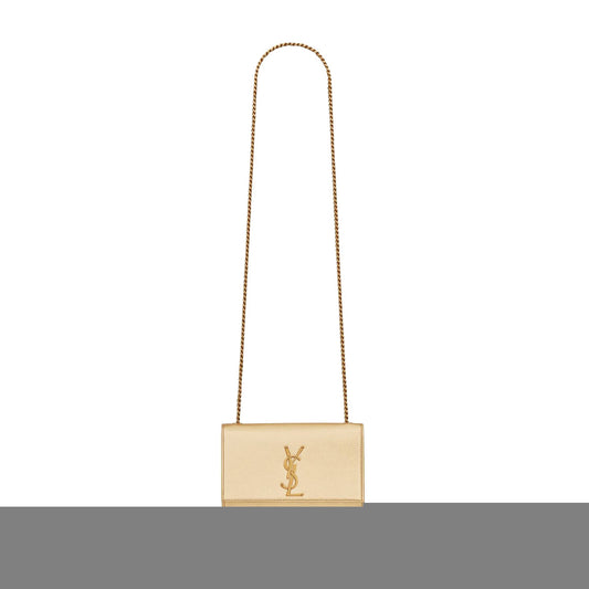 Y*L small kate chain bag in metallized leather 469390aaakt8030 (20*12.5*5cm)