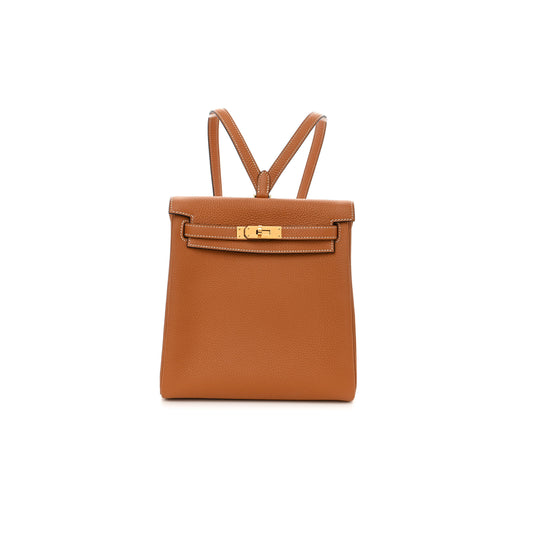 H**mes aurillon clemence kelly ado backpack toffee (23*22*10cm)