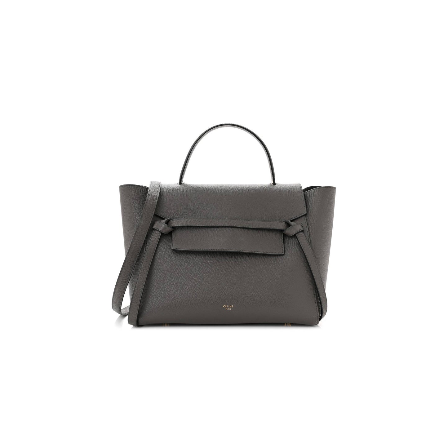 Ce**e grained calfskin mini belt bag grey (28*22*18cm)
