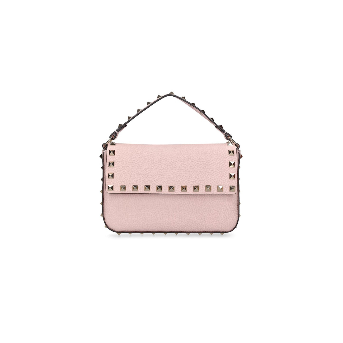 Va1e*ntin0 garavani small rockstud leather top handle bag ww2p0w07vsh-p45 (19*13.5*3cm)