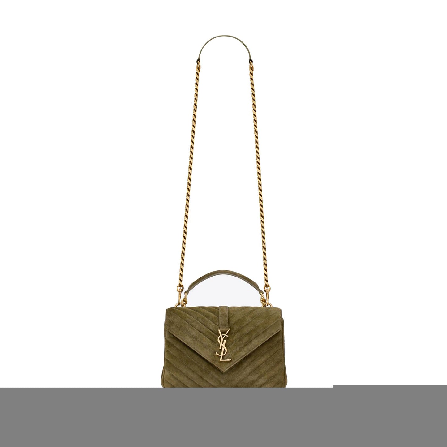 Y*L college medium in quilted suede 6002791u8073206 (24*17*6.5cm)