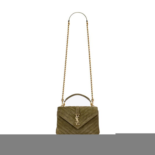 Y*L college medium in quilted suede 6002791u8073206 (24*17*6.5cm)