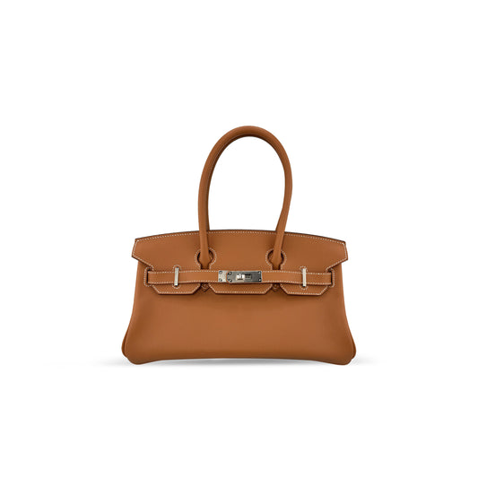 H**me5 master gold evercolor shoulder birkin 29 palladium hardware 382465 (29*16*3cm)
