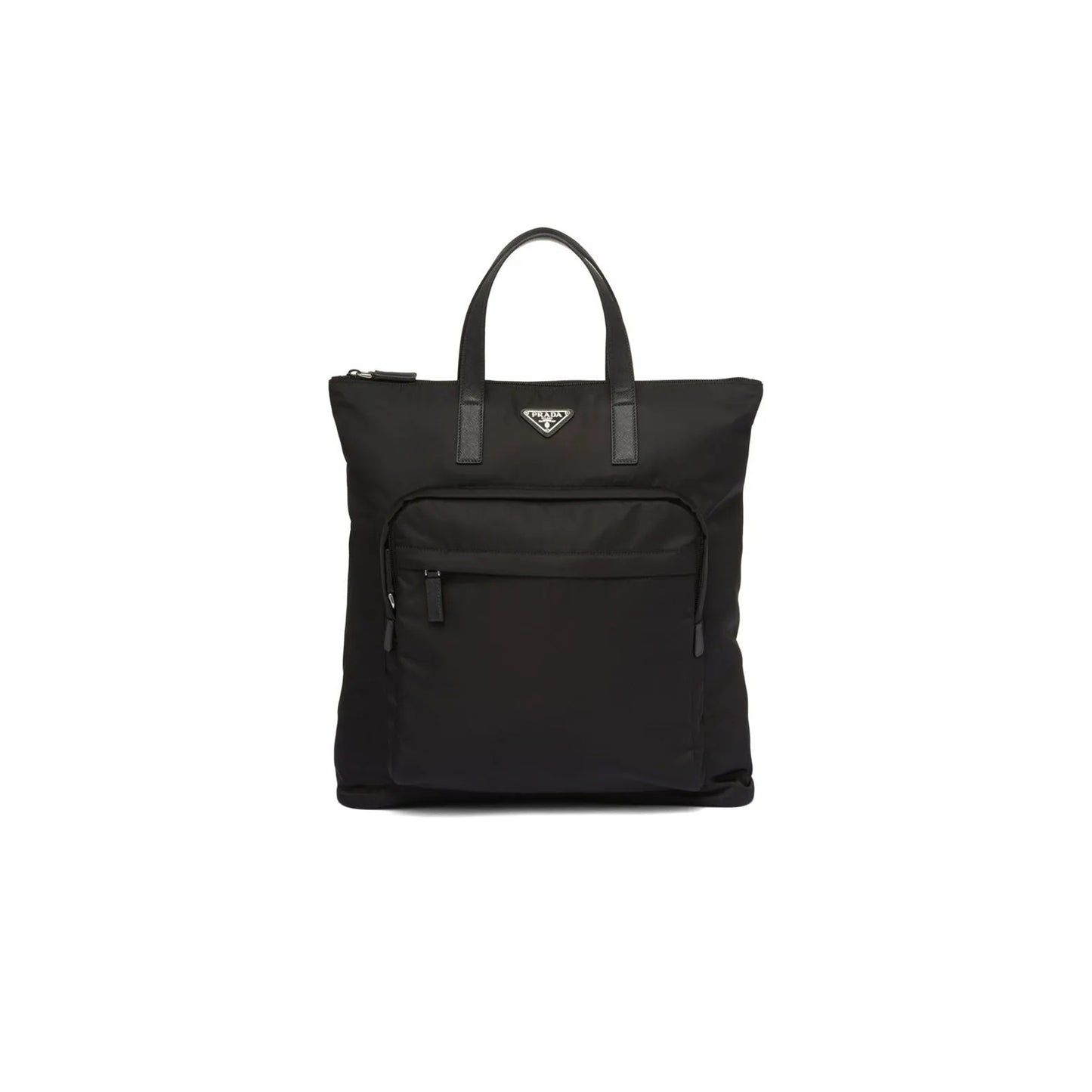 Pra*a saffiano eco-friendly recycled leather handbag 2vg098 (42*38*10cm)