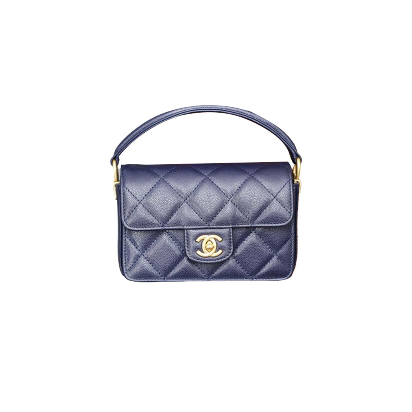 Ch*el mini handle flap bag as5165 (16*11*4cm)