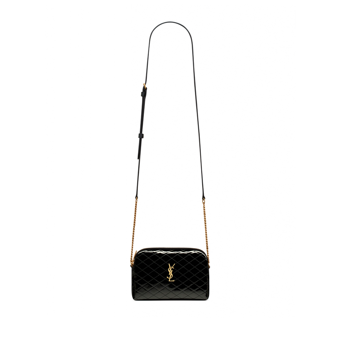 Y*L gaby zipped pouch in quilted patent leather 733667ahg071000 (19*13*3.5cm)