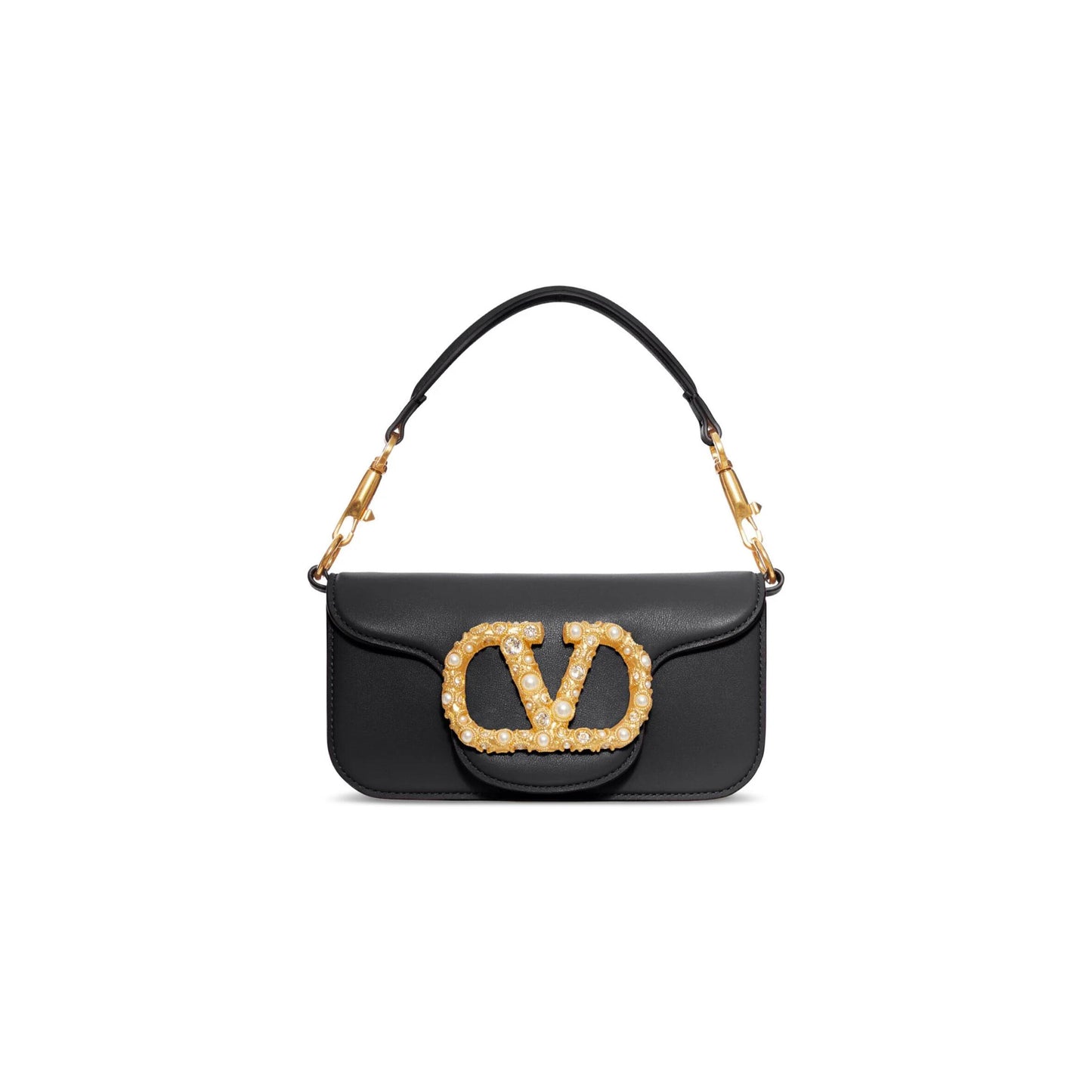 Va1e*ntin0 locÒ small shoulder bag in black wb0k53cxabbk (19*10.5*5cm)