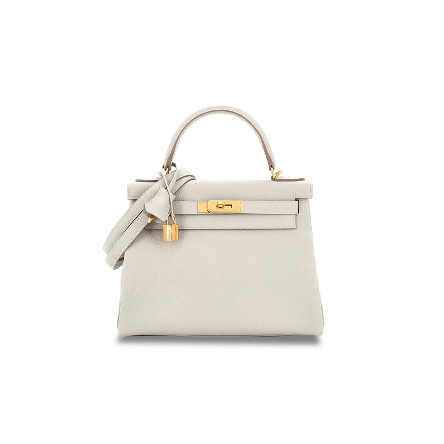 H**mes kelly 28 handbag mushroom togo with gold hardware (28*22*10cm)