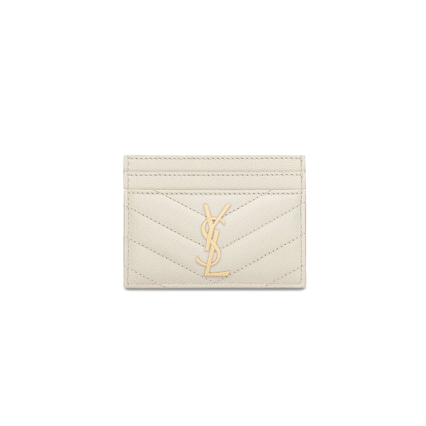 Y*L cassandre matelassÉ card case in grain de poudre leather 423291bow019207 (10.5*7.5*0.5cm)