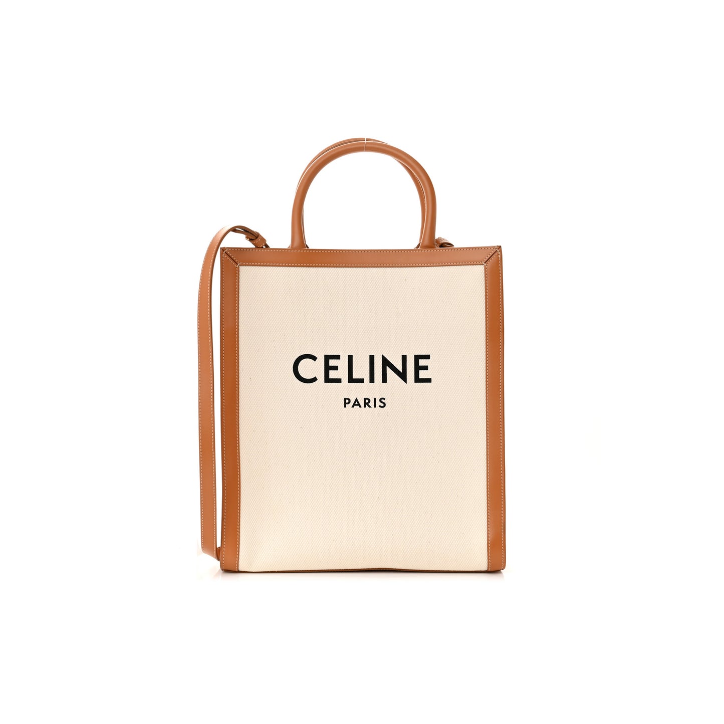 Ce**e small tote in cabas canvas and calfskin 192082bnz.02nt (17*13*6cm)