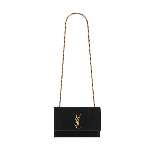 y*l kate small S*pplereversible chain bag in suede and leather 7212500ud7w1000 (22*14.5*6cm)