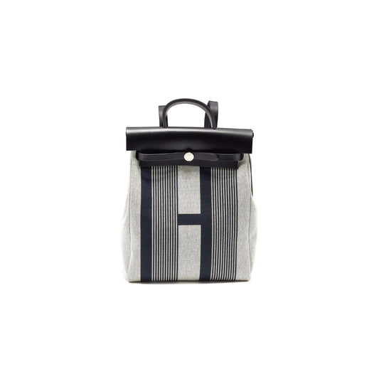 H**mes HERBAG A DOS ZIP BACKPACK CANVAS AND LEATHER H080303CKA0 (38*29*11cm)