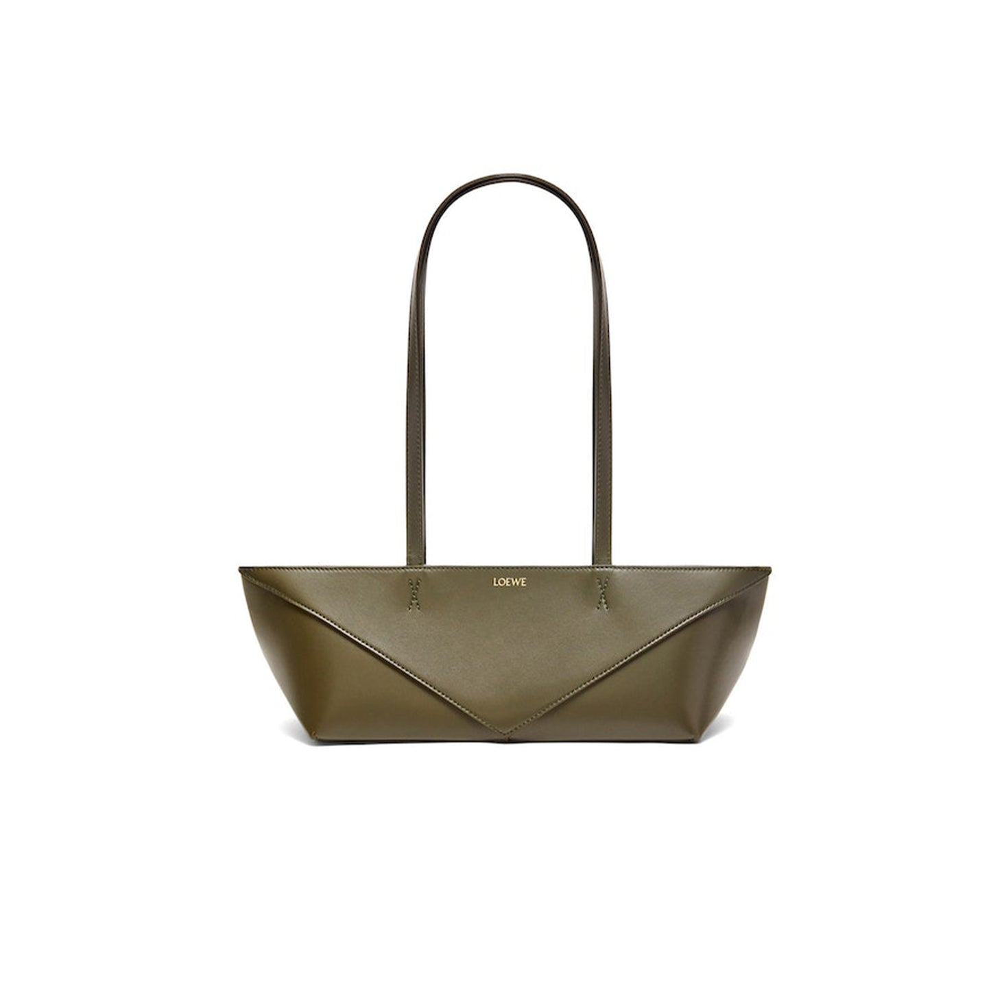 L0ew* cropped puzzle fold in shiny calfskin a779ptex01-3969 (39*12*12cm)