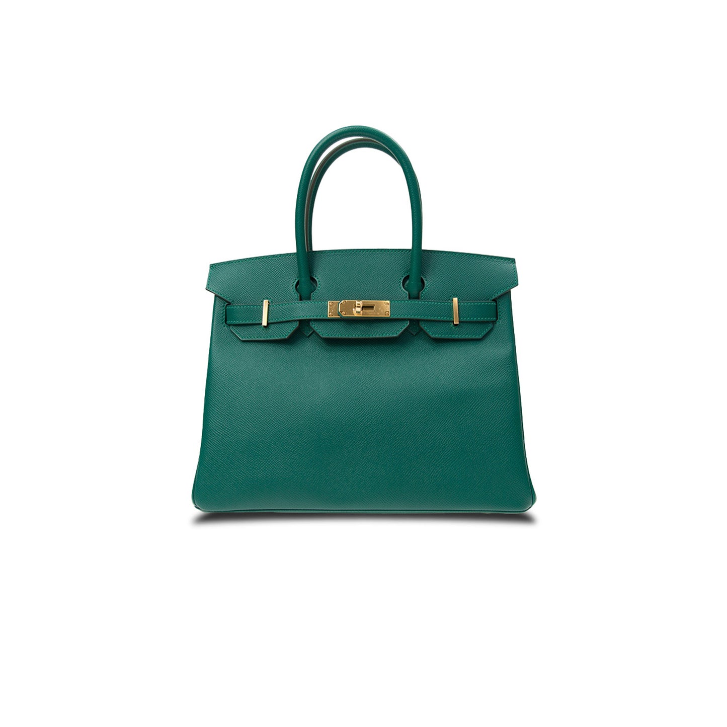 H**mes birkin 30 epsom velvet green gold buckle bag bk30z6epgp (30*23*15cm)