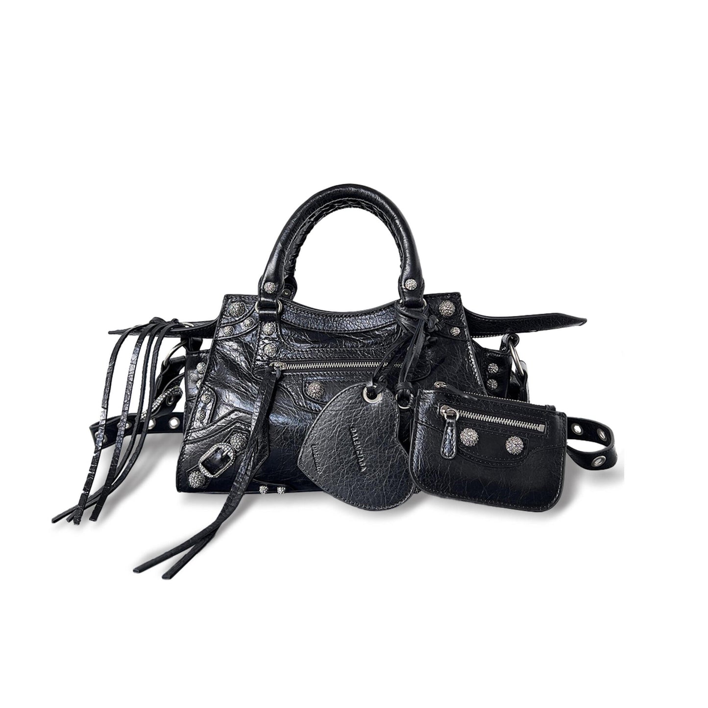 ba1en*iaga small neo cagole city in D1am0nd black 700940210q06904 (25.9*17.8*11.4cm)