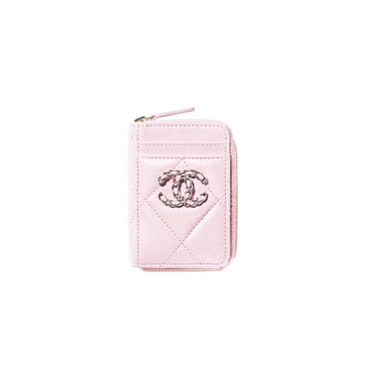 Ch*el 19 zipped coin purse ap2701 b07327 nh622 (11*8*2.5cm)