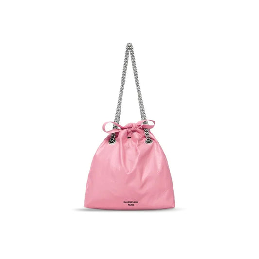 Ba*len*cia*ga women''s crush tote bag small in pink 742942210iu5812 (25.9*23.9*9.9cm)
