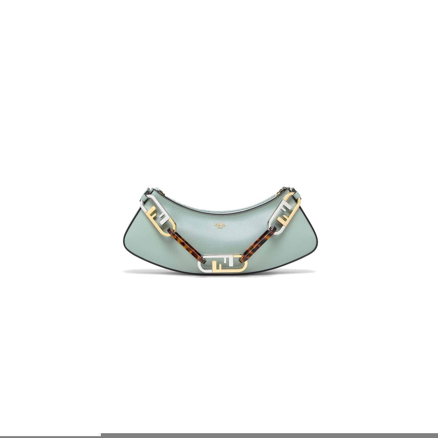 F**di o’lock swing - mint green leather pouch 8bs068ahm0f1dmz (32*11*5cm)