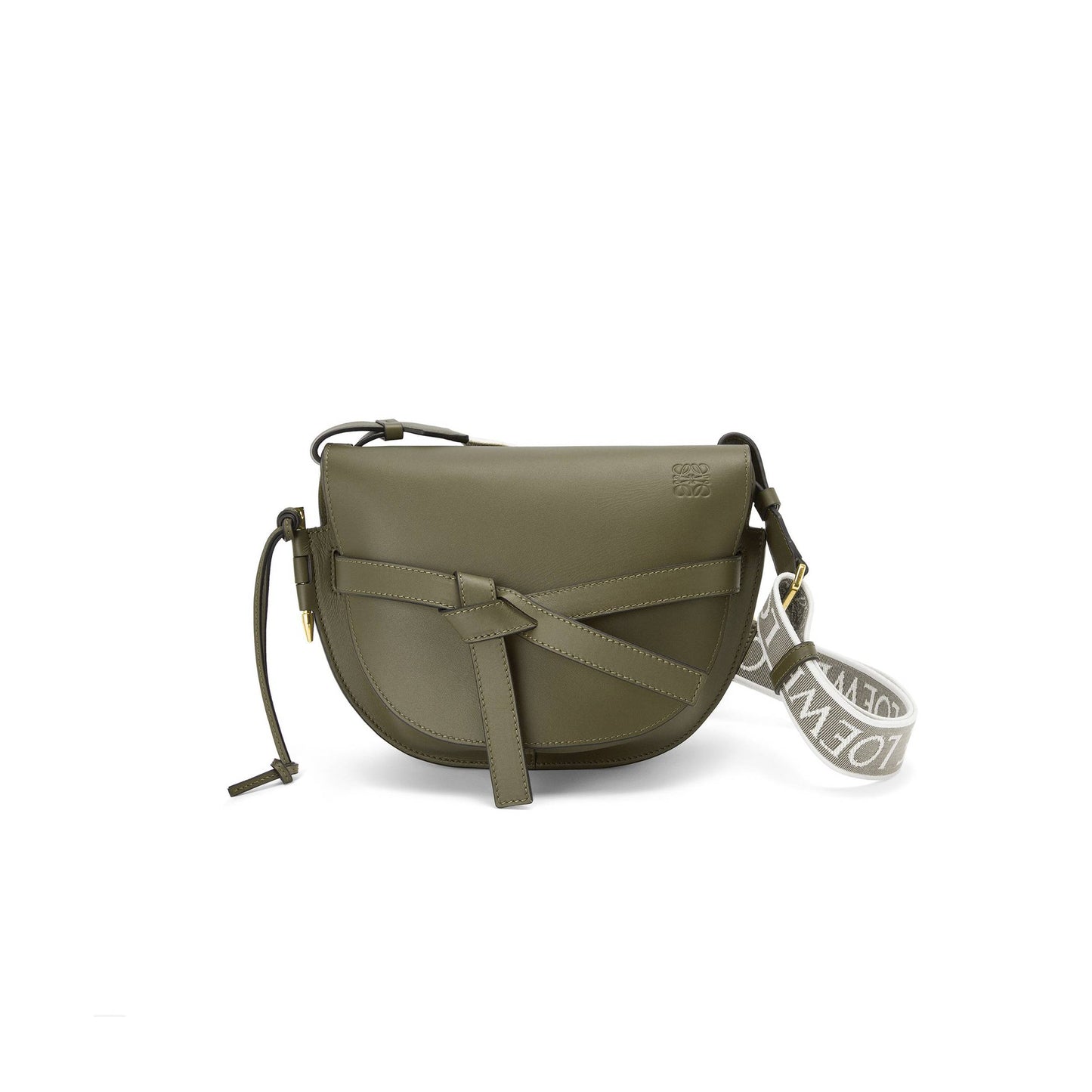 l*ew* small gate bag in soft calfskin and jacquard a650t20x40 (25*19*11.5 cm)