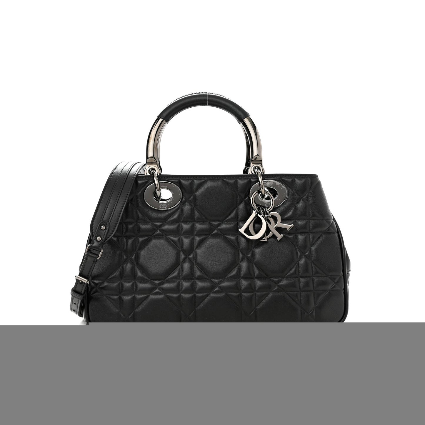 D*or lambskin cannage the lady 95.22 black (30*18*12.1cm)