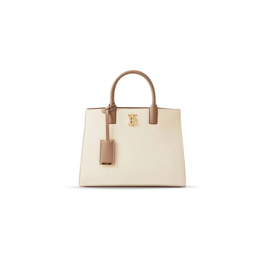 Bv*b*rry mini frances tote bag in grain leather 80725221 (27*20*11cm)