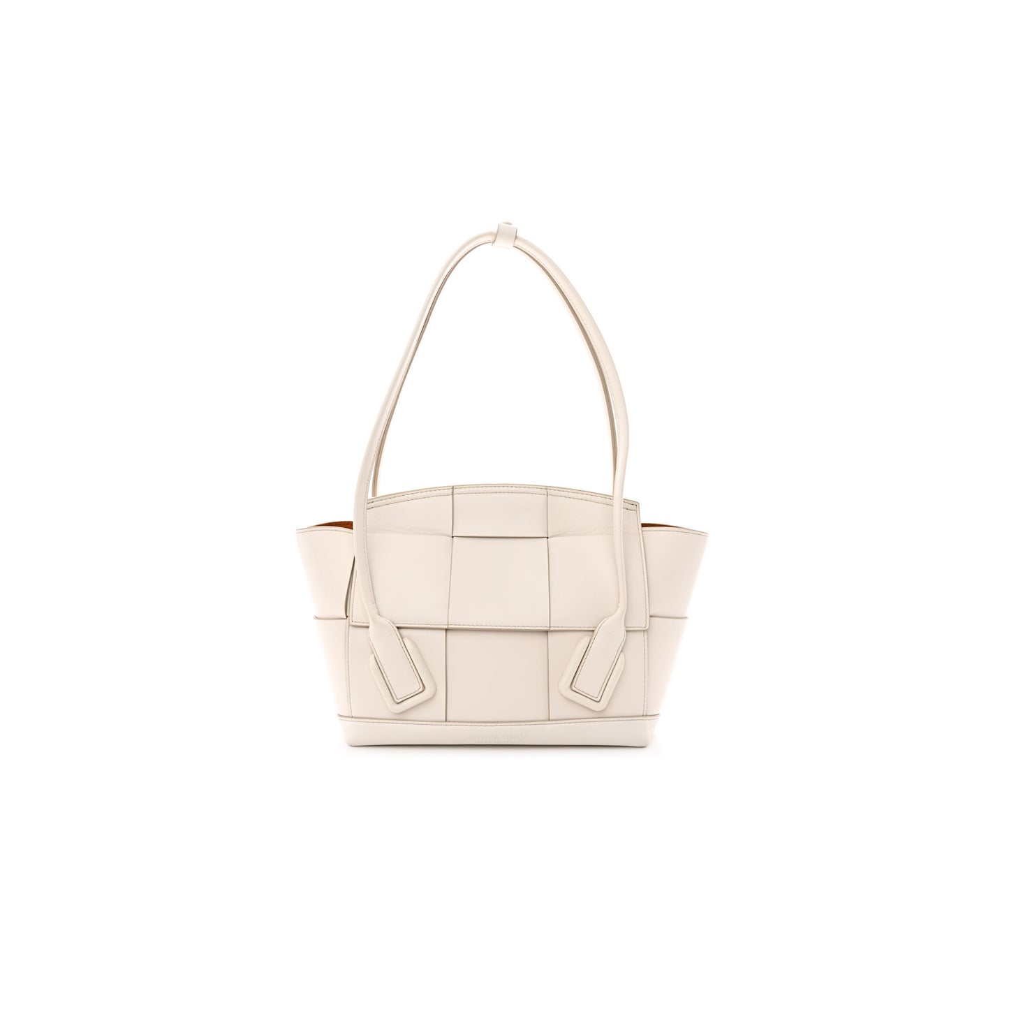 bo*te*ga Ve*ne*ta french calfskin maxi intrecciato small arco bianco (33*20*9cm)
