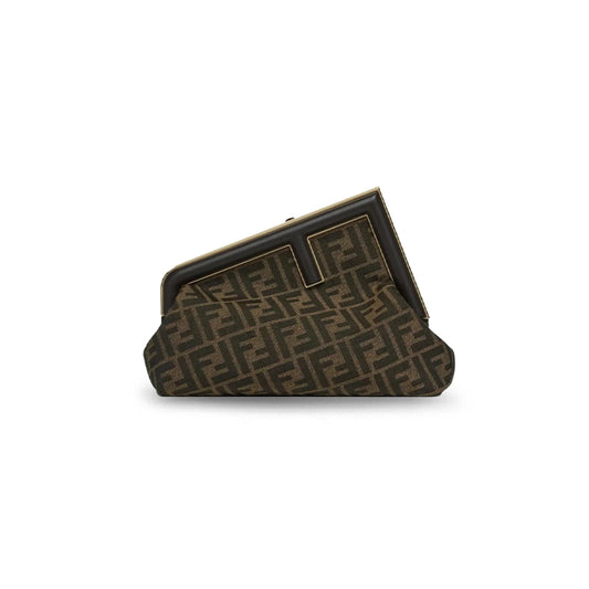 F**di zucca first small clutch brown shoulder bag 8bp137aoqbf1gl7 (30*20*14cm)