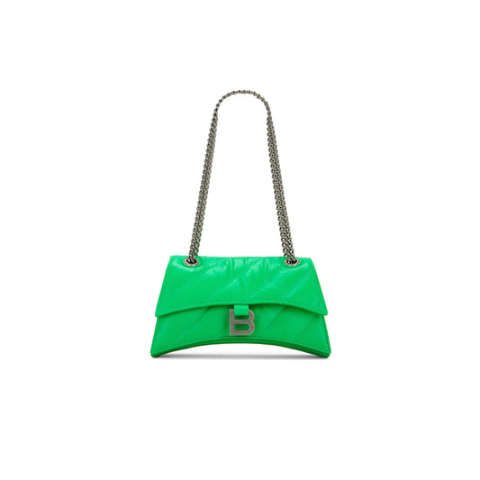 Ba1en*iaga women''s crush chain bag in small green 716351210j03809 (24.9*15*7.9cm)