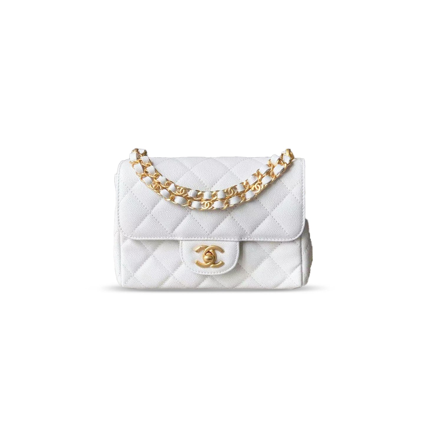 CHANE CAVIAR WALLET ON CHAIN 321494 (18*13*5.5cm)