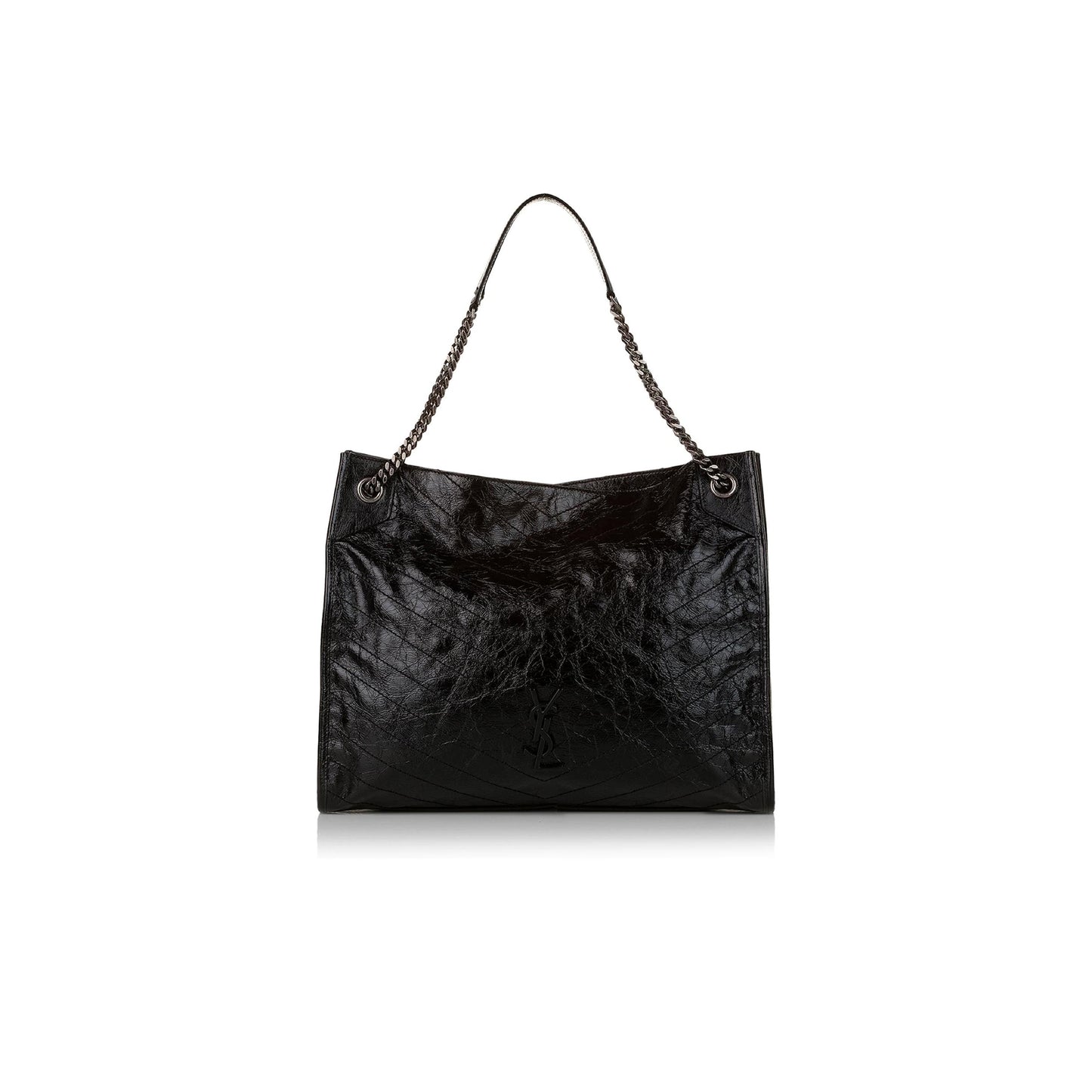 Y*L niki large quilted crinkled glossed-leather tote 19971654706912833 (39*31.5*12.5cm)