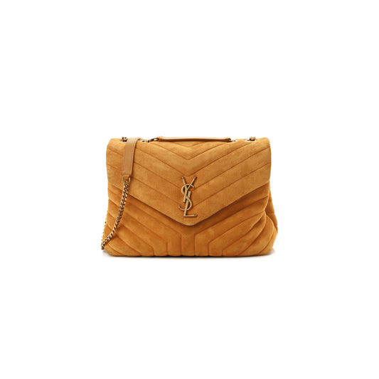Y*L loulou medium chain bag in suede 487216635220 (32*22*11cm)
