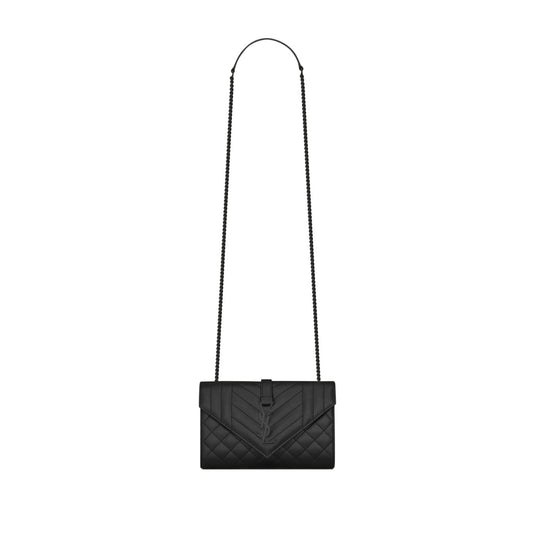 Y*L envelope small in quilted grain de poudre embossed leather 600195bow981000 (21*13*6cm)