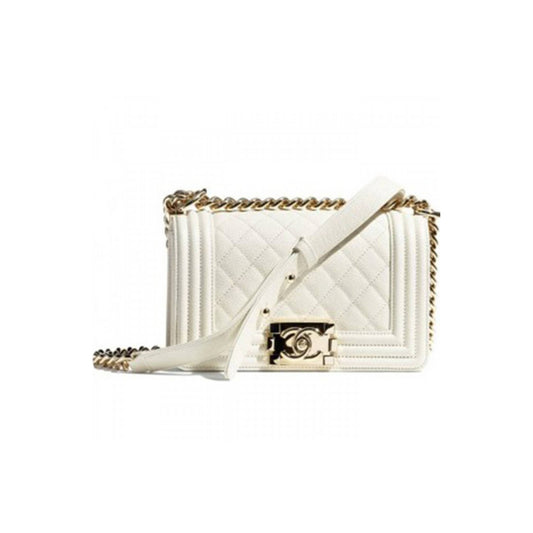 Ch*el small boy handbag gold hardware a67085 b05839 10601 (20.5*12*8.5cm)