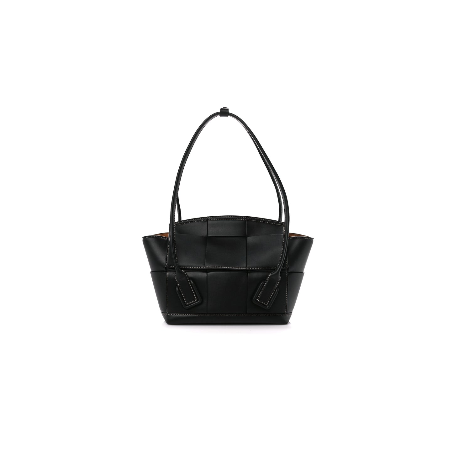 bo*te*ga Ve*ne*ta french calfskin maxi intrecciato arco 33 black (25*22*9cm)