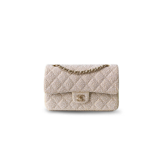 Ch*el pearl flap bag as1112 (25.5*15.5*6.5cm)