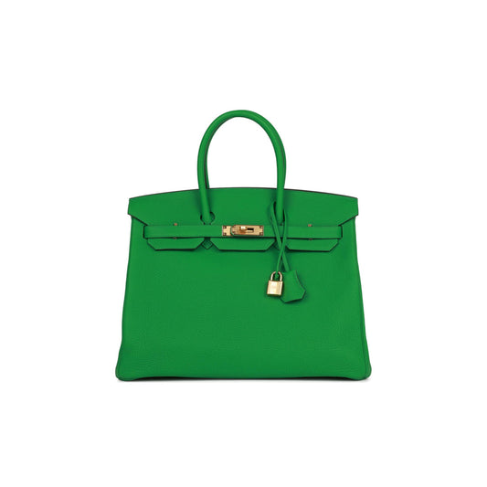 H**mes birkin 35 bamboo togo gold hardware 39793218060382 (35cm)